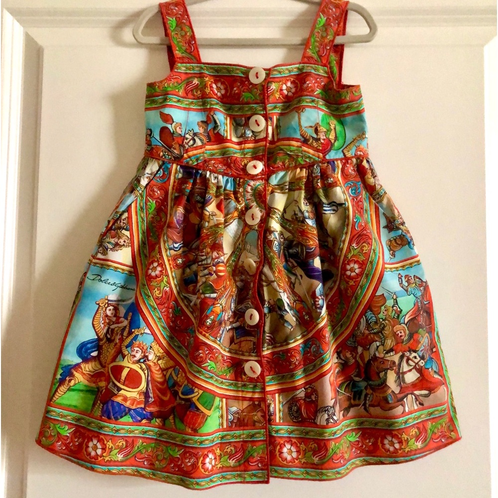 Dolce & Cabana Girl’s Pattern Sleeveless Dress Sz2